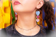 Load image into Gallery viewer, I'll Love You Forever-Trio Heart Earrings