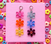 Load image into Gallery viewer, Rainbow Daisy Chain Earrings