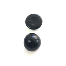 Load image into Gallery viewer, Black Chunky Retro Button Stud Earrings