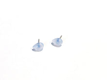 Load image into Gallery viewer, Light Grey Blue Opal Teardrop Stud Earrings