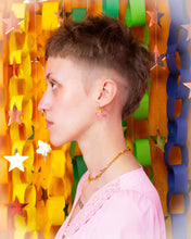 Load image into Gallery viewer, Dainty Trio Heart Pride Earrings