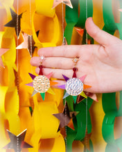 Load image into Gallery viewer, Sunshine Rainbow Rays Statement Earrings