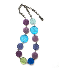 Load image into Gallery viewer, Seaside 'Stained Glass' Shortie Ice Chip Necklace