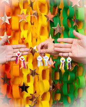 Load image into Gallery viewer, Cross Stitch Pride Flag Earrings