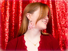 Load image into Gallery viewer, Best Day With You-Pearl Heart Dangles