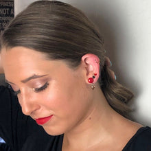Load image into Gallery viewer, Very Cherry Red &amp; Gold Spike Small Studs Set | As Seen on the CW's Riverdale