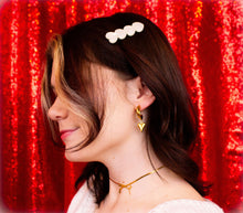 Load image into Gallery viewer, We Are Meant to Be-Titanium Heart Drop Earrings
