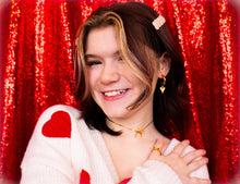 Load image into Gallery viewer, We Are Meant to Be-Titanium Heart Drop Earrings