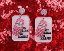 Load image into Gallery viewer, "My Kink is Karma" Earrings