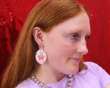 Load image into Gallery viewer, "Red Wine Supernova"  Chappell Roan Earrings