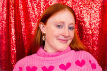 Load image into Gallery viewer, Best Day With You-Pearl Heart Dangles