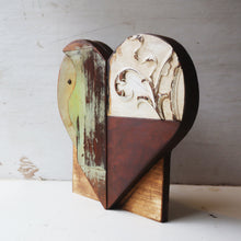Load image into Gallery viewer, Reclaimed Wooden Heart Emojis