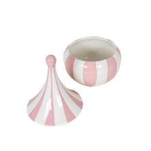 Load image into Gallery viewer, Big Top Stripes Teardrop Jars in Pink Cadillac