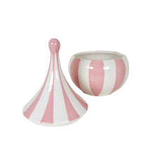 Load image into Gallery viewer, Big Top Stripes Teardrop Jars in Pink Cadillac