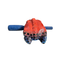 Load image into Gallery viewer, 1.5" Wooden Musical Frog - Red Dart Design (Percussion Instrument)
