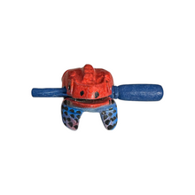 Load image into Gallery viewer, 1.5" Wooden Musical Frog - Red Dart Design (Percussion Instrument)