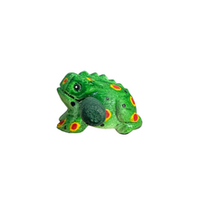 Load image into Gallery viewer, 1.5" Wooden Musical Frog - Green Spring Design (Percussion Instrument)