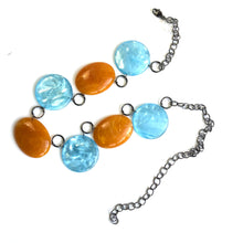 Load image into Gallery viewer, Honey Water Linked Statement Necklace