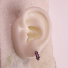 Load image into Gallery viewer, Glimmering Magenta Hoop - Mix and Match Earring