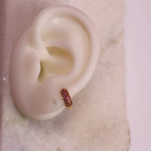 Load image into Gallery viewer, Glimmering Magenta Hoop - Mix and Match Earring
