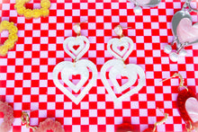 Load image into Gallery viewer, We Make a Great Pair-Heart Dangle Earrings