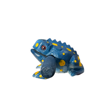 Load image into Gallery viewer, 2" Wooden Musical Frog - Sea Design (Percussion Instrument)