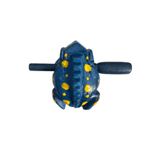 Load image into Gallery viewer, 2" Wooden Musical Frog - Sea Design (Percussion Instrument)