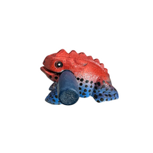 Load image into Gallery viewer, 2" Wooden Musical Frog - Red Dart Design (Percussion Instrument)