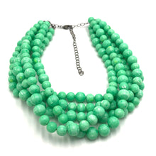 Load image into Gallery viewer, Acid Green Best Marbled Sylvie Necklace