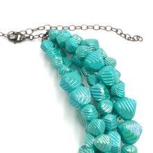 Load image into Gallery viewer, Cyan-Mint Stacked Deco Sylvie Necklace