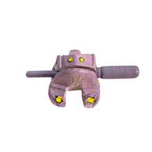 Load image into Gallery viewer, 3" Wooden Musical Frog - Lavender Design (Percussion Instrument)
