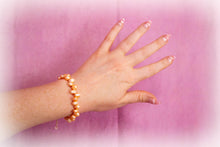 Load image into Gallery viewer, Soft Orange Glow - Freshwater Pearl Bracelet
