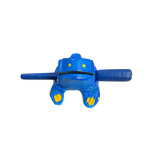 Load image into Gallery viewer, 3" Wooden Musical Frog - Sea Design (Percussion Instrument)