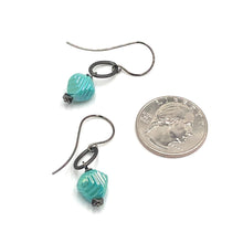 Load image into Gallery viewer, Mint Cyan Deco Link Earrings