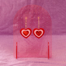 Load image into Gallery viewer, Groovy Heart Earrings