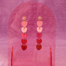 Load image into Gallery viewer, Falling in Love Acrylic Heart Earrings