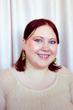 Load image into Gallery viewer, Beaded Moth Earrings