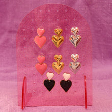 Load image into Gallery viewer, Together Forever- Titanium Heart Earrings