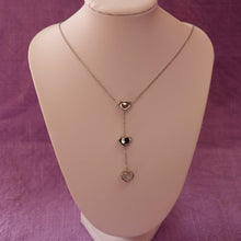 Load image into Gallery viewer, Threaded Hearts Titanium Necklace