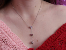 Load image into Gallery viewer, Threaded Hearts Titanium Necklace