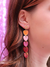 Load image into Gallery viewer, Falling in Love Acrylic Heart Earrings