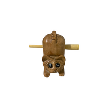 Load image into Gallery viewer, 4" Musical Wooden Cat Percussion Whistle Instrument