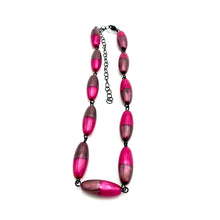 Load image into Gallery viewer, Viva Magenta Color Block Aura Amelia Necklace