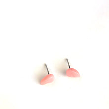 Load image into Gallery viewer, Pink Moonglow Vintage Comma Stud Earrings