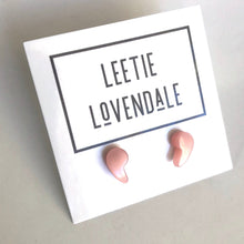 Load image into Gallery viewer, Pink Moonglow Vintage Comma Stud Earrings