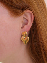 Load image into Gallery viewer, Together Forever- Titanium Heart Earrings