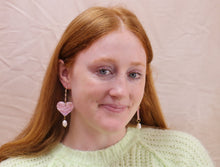 Load image into Gallery viewer, Lovely Heart Drop Earrings