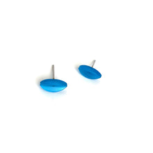 Load image into Gallery viewer, Aqua Marbled Marquis Stud Earrings