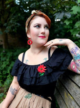 Load image into Gallery viewer, Enamel Poinsettia Statement Brooch by Lipstick &amp; Chrome