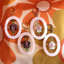 Load image into Gallery viewer, Framed Glass Flower Earring